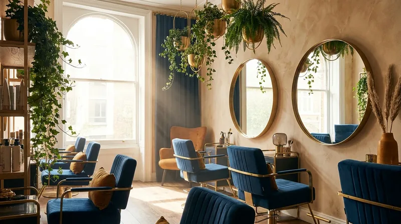 Bright salon interior with styling chairs, how to Start a Med Spa in Texas