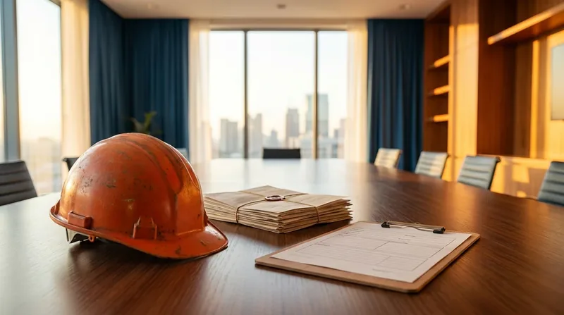 Insurance policy papers and a hard hat on a conference table, Texas Business Insurance Requirements